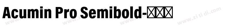 Acumin Pro Semibold字体转换